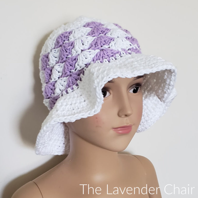 Simple Shells Sun Hat (Child) Crochet Pattern - The Lavender Chair