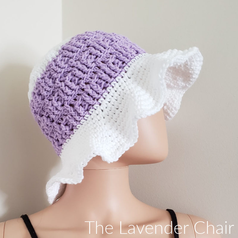 Textured Spike Sun Hat  - Free Crochet Pattern - The Lavender Chair