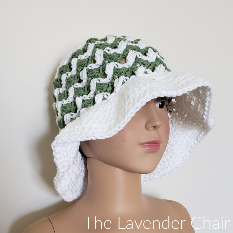 Ziggle Puff Sun Hat Child - Free Crochet Pattern - The Lavender Chair