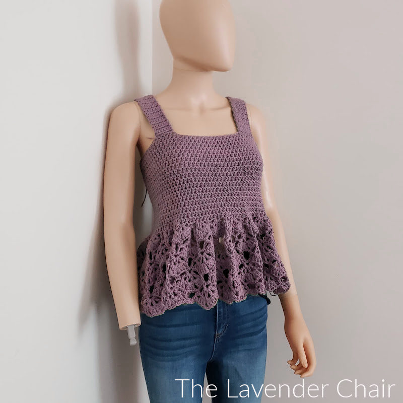 Falling Fans Tank Top - Free Crochet Pattern - The Lavender Chair