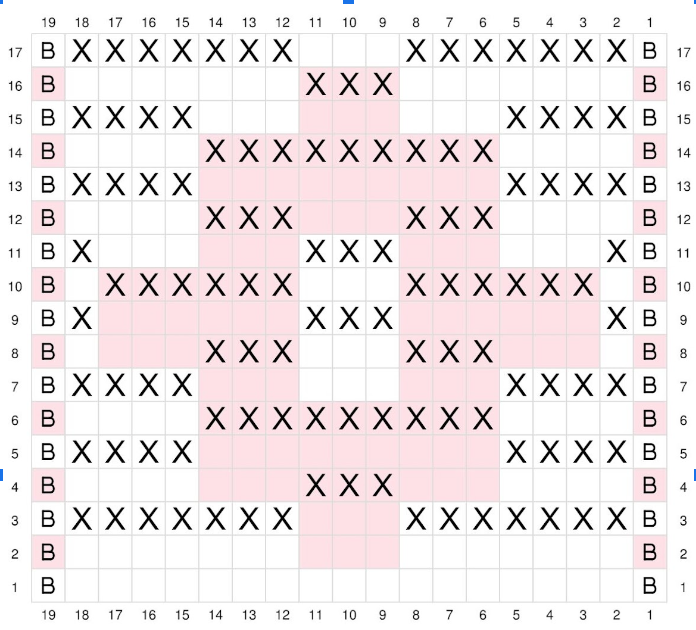 Test mosaic chart - Free Crochet Patterns - The Lavender Chair