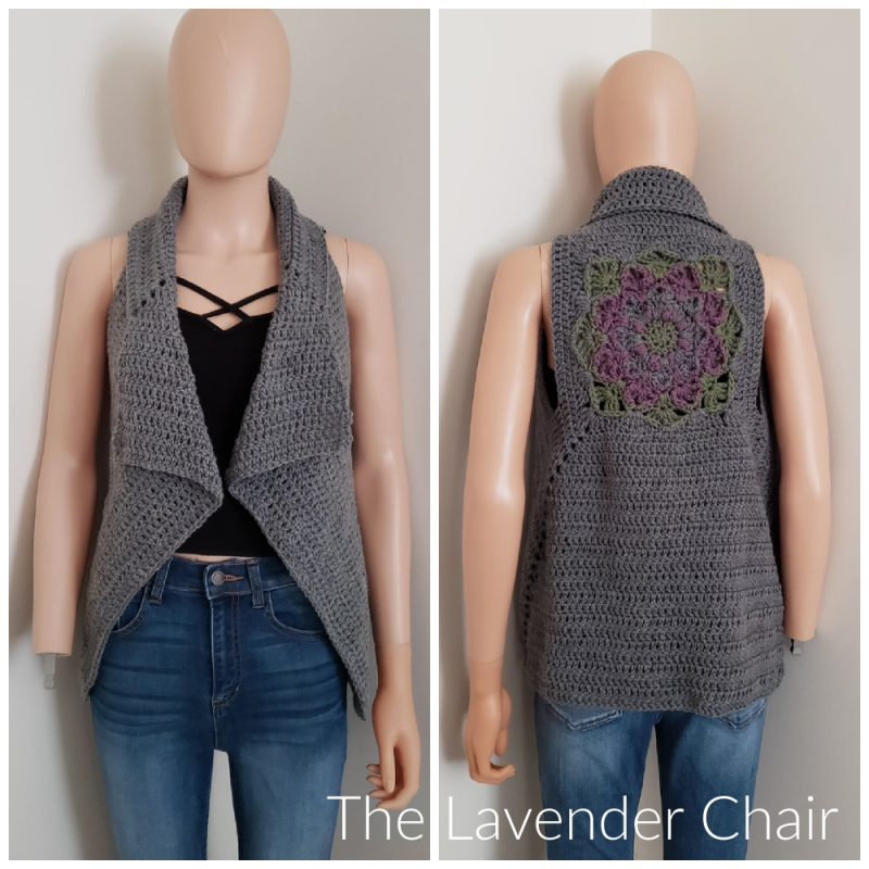 Kaleidoscope Lily Vest - Free Crochet Pattern -The Lavender Chair