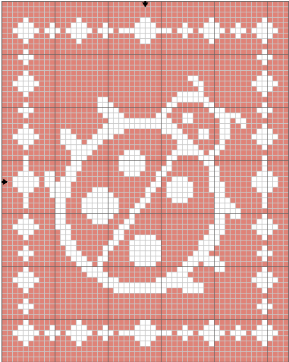 Filet Ladybug Graph - Free Crochet Pattern - The Lavender Chair