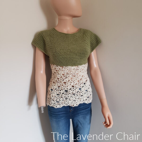 Falling Fans Top Crochet Pattern - The Lavender Chair