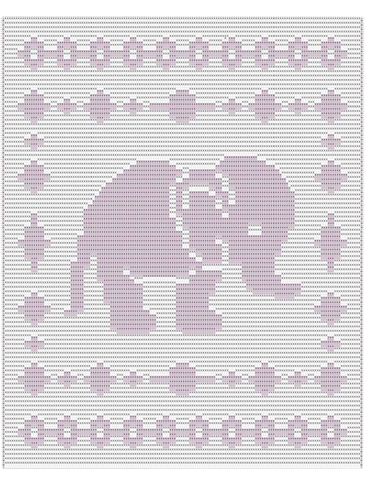 Mosaic Elephant Blanket Chart - Free Crochet Pattern - The Lavender Chair