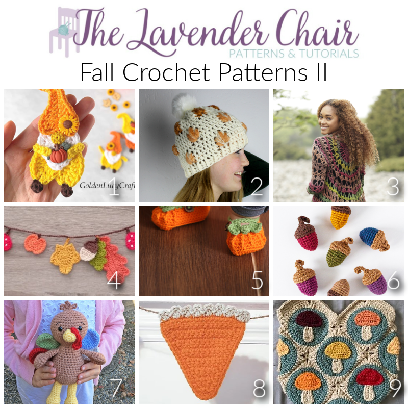 Fall Crochet Patterns - The Lavender Chair