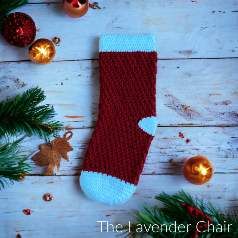 Clarissa Stocking - Free Crochet Pattern - The Lavender Chair