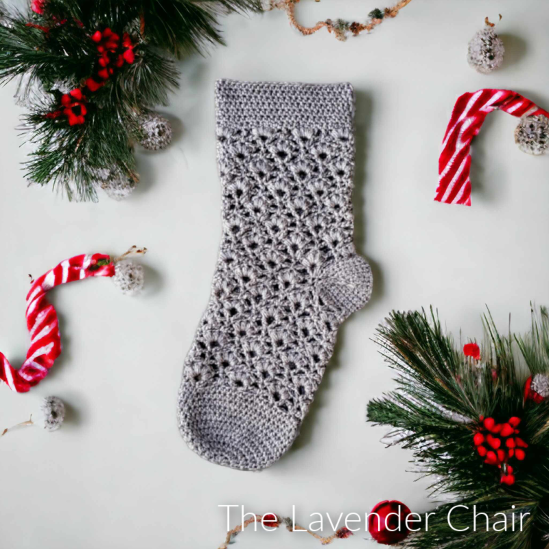 Daisy Fields Stocking - Free Crochet Pattern -The Lavender Chair