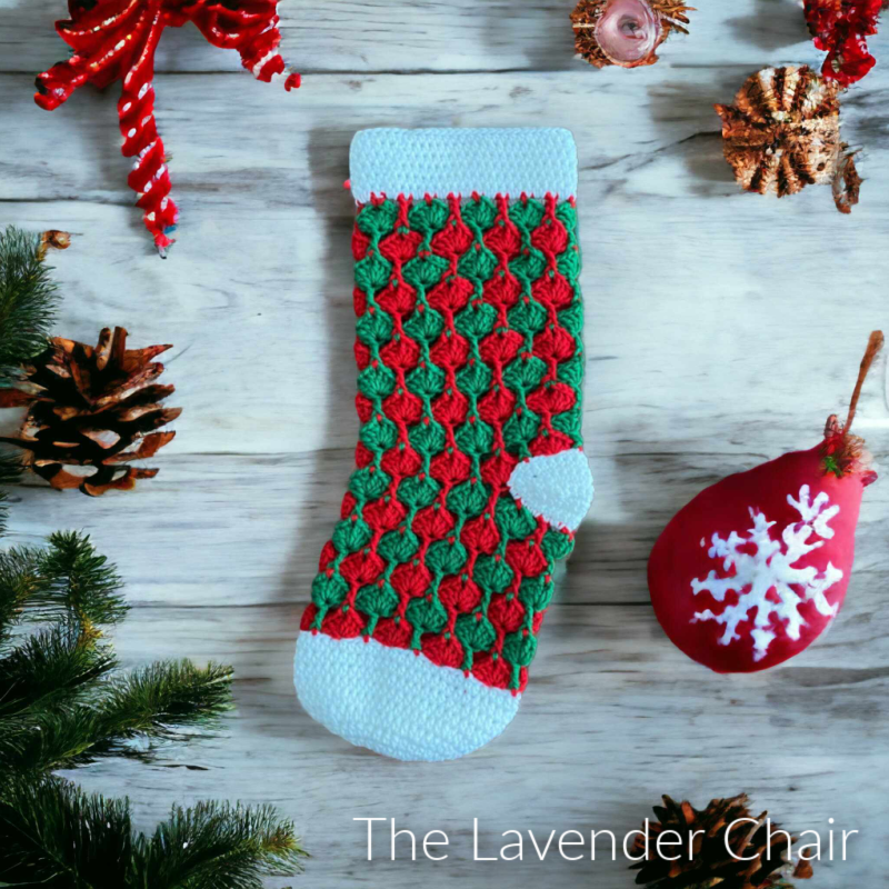 Quiver Fans Stocking - Free Crochet Pattern - The Lavender Chair