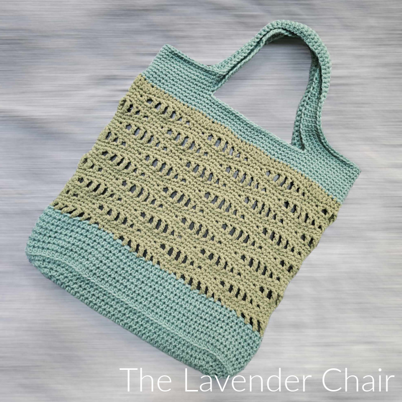 Lacy Waves Market Tote - Free Crochet Pattern - The Lavender Chair