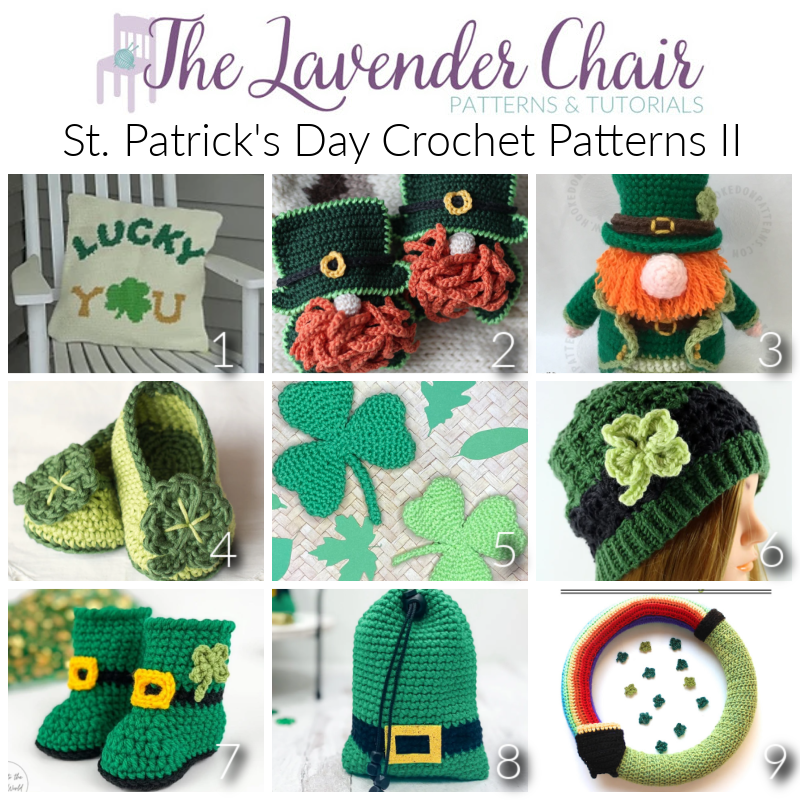 St. Patrick's Day Crochet Patterns - The Lavender Chair